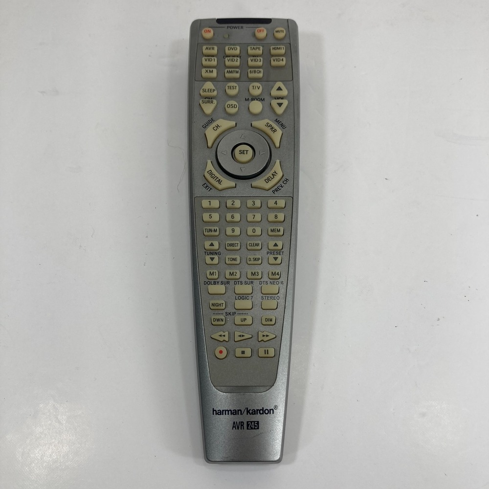 GENUINE HARMAN KARDON AVR 245 HOME THEATER RECEIVER REMOTE - TESTED